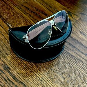 Marc by Marc Jacobs White Aviator Sunglasses